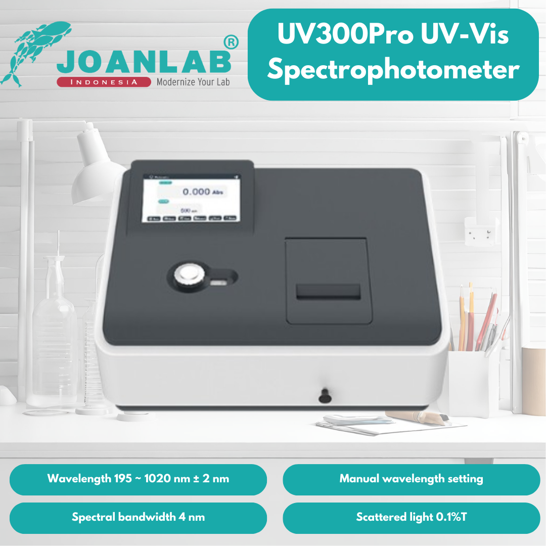 JOANLAB UV/Vis Spectrophotometer Spektrofotometer 4 nm Manual Automatic UV300Pro
