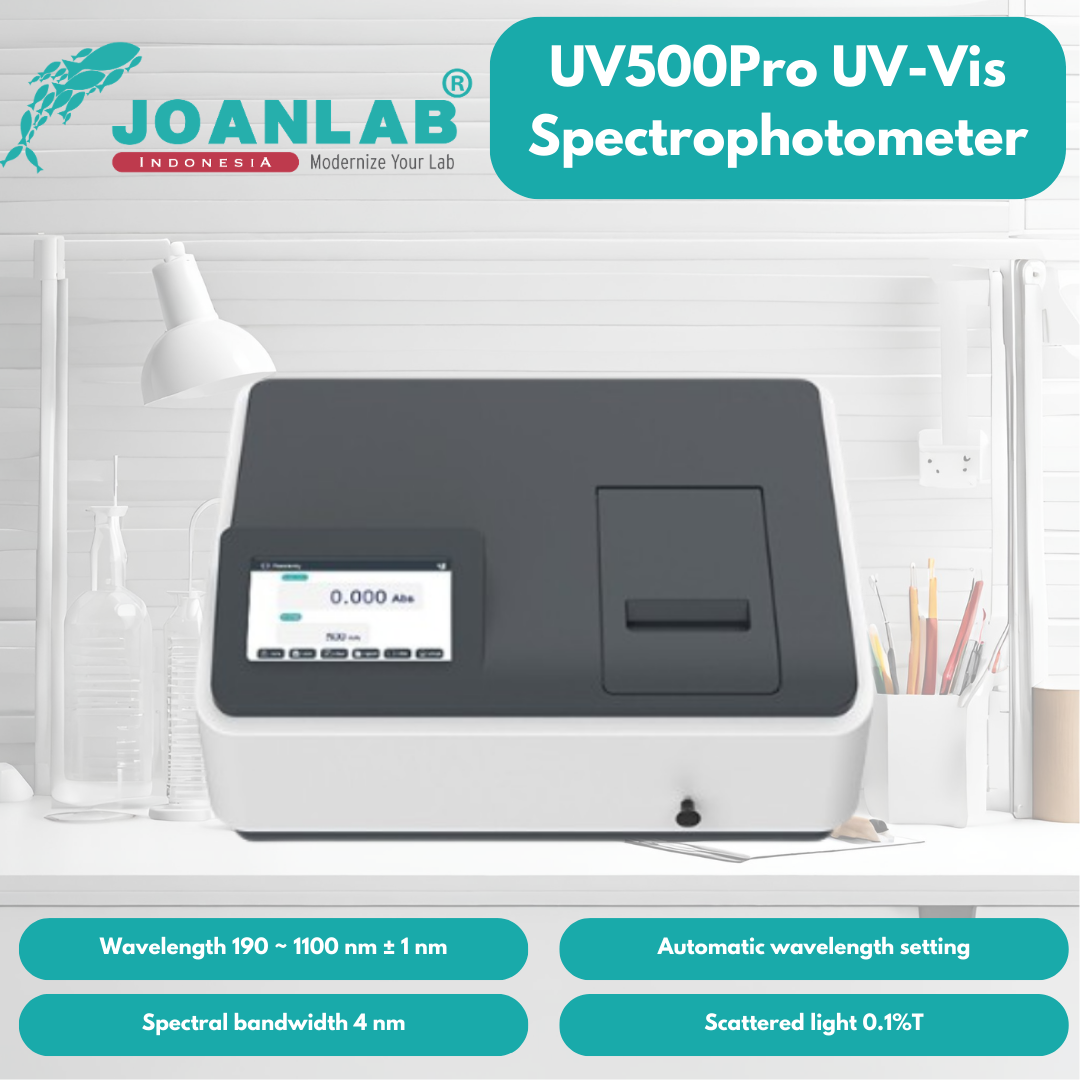 JOANLAB UV/Vis Spectrophotometer Spektrofotometer 4 nm Manual Automatic UV500Pro
