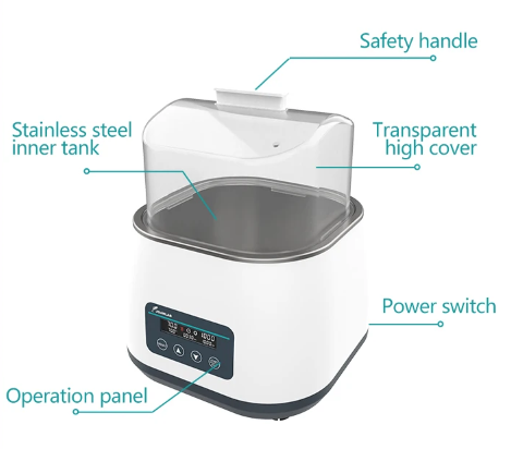 JOANLAB Water Bath with Magnetic Stirrer 100 ~ 1200 RPM 3 Liter WBS-6PRO