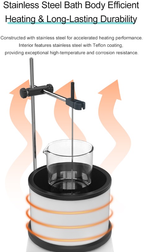 JOANLAB Oil Bath Heating Magnetic Stirrer Pengaduk Silicone Oil OB2PRO