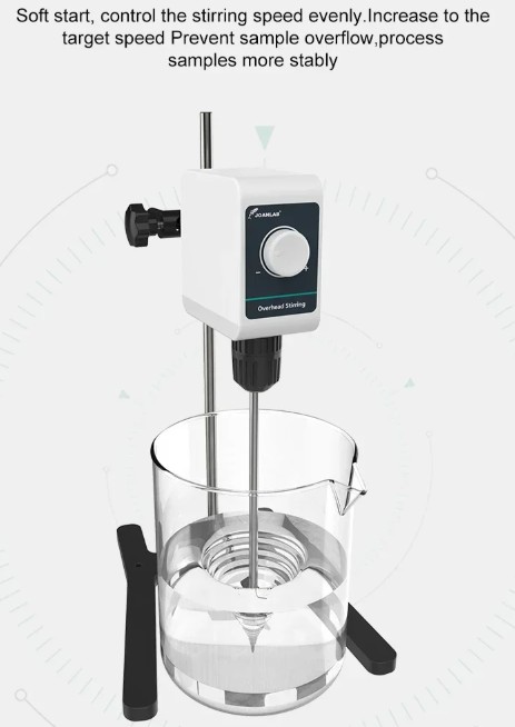 JOANLAB Mini Overhead Stirrer Pengaduk Larutan Skala Kapasitas Kecil OS-5E
