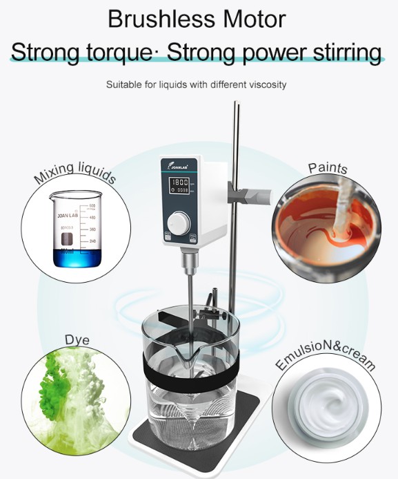 JOANLAB Overhead Stirrer Pengaduk Pencampur Liquid Mixer Lab 10L OS15S