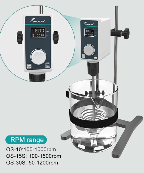 JOANLAB Overhead Stirrer Pengaduk Pencampur Liquid Mixer Lab 20L OS30S