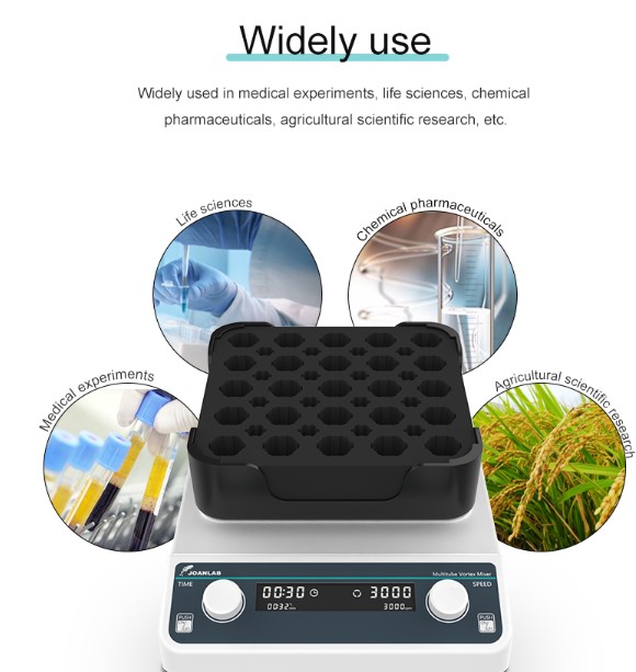 JOANLAB Multi Tube Vortex Mixer Digital Pencampur Banyak Tabung VM-600MAX