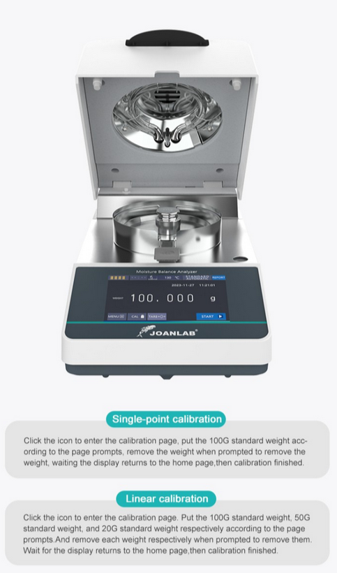JOANLAB Moisture Balance Analyzer Analisa Kadar Air Kelembapan MBA1102