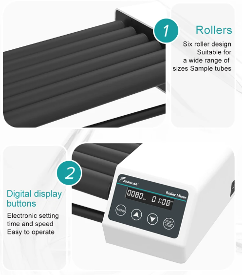 JOANLAB Tube Roller Machine Mesin Pemutar Tabung RM8PRO