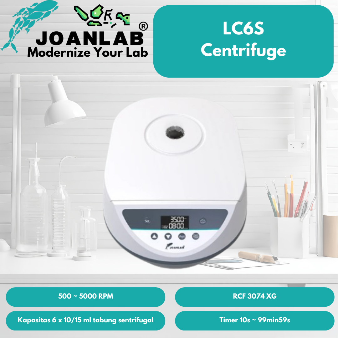 JOANLAB Low Speed Centrifuge Lab Medis Plasma PRP 5000 RPM LC6S