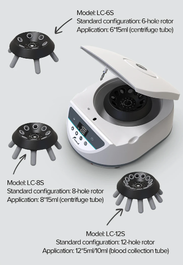 JOANLAB Low Speed Centrifuge Lab Medis Plasma PRP 5000 RPM LC6S