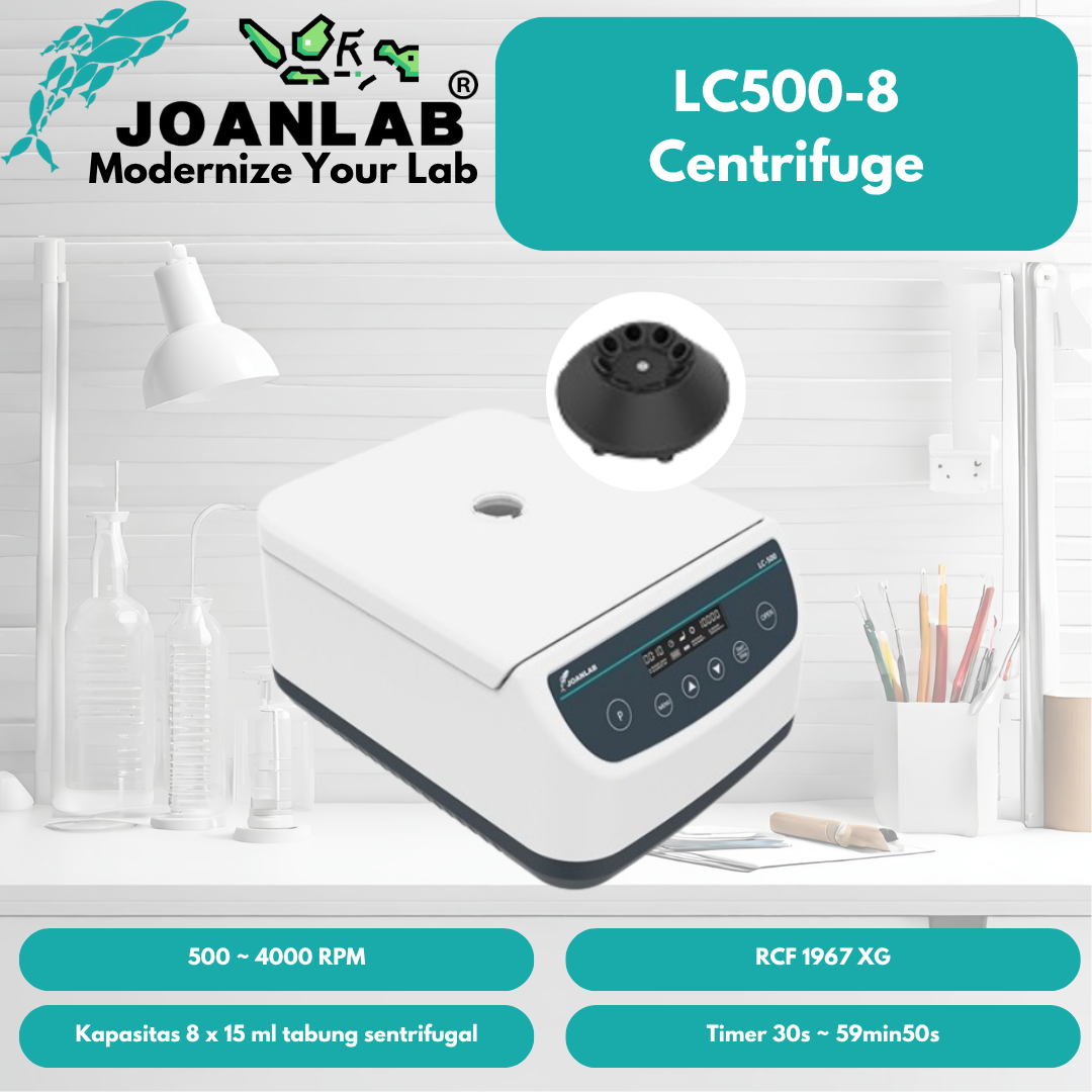 JOANLAB Low Speed Centrifuge Lab Medis Plasma PRP 4000 RPM LC500-8