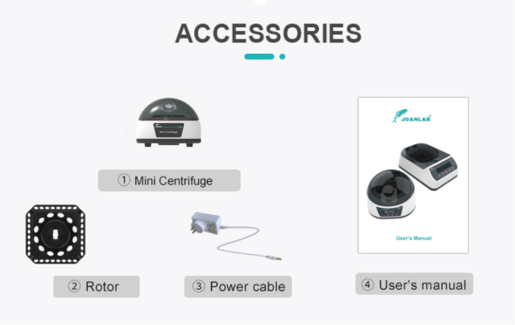 JOANLAB Mini Centrifuge Mesin Sentrifugal Dual Speed Kecepatan 4000 dan 7000 RPM MC-4/7S