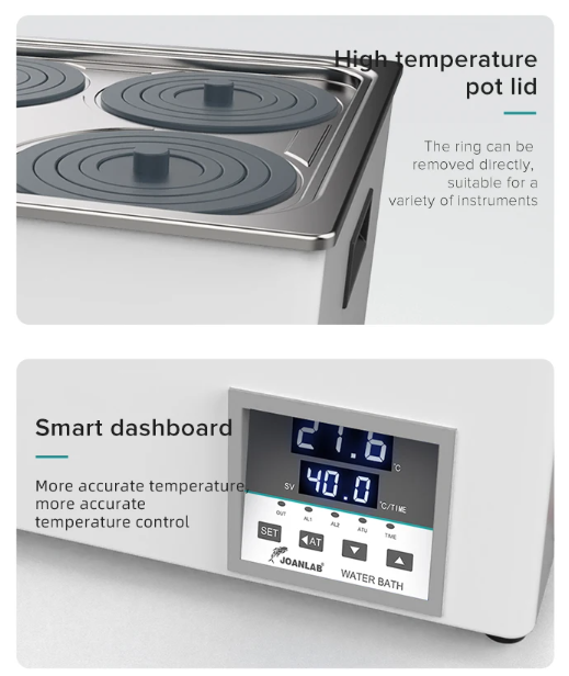 JOANLAB Water Bath Digital 6 Hole Lubang Timer WB100-6