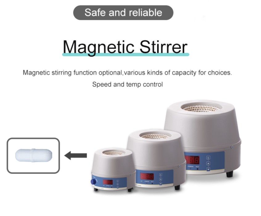 JOANLAB Heating Mantle + Magnetic Stirrer 2000ml Mantel Pemanas Distilasi Pengaduk HMSC2000