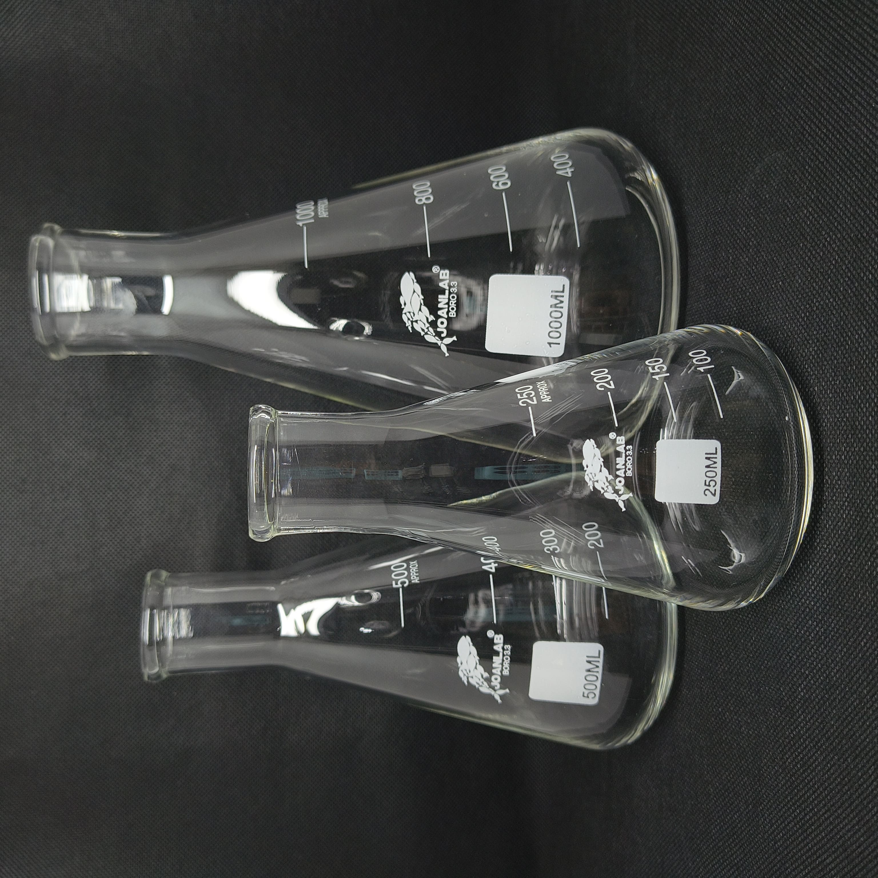 JOANLAB Tabung Erlenmeyer Labu Boro 3.3 1000 ml