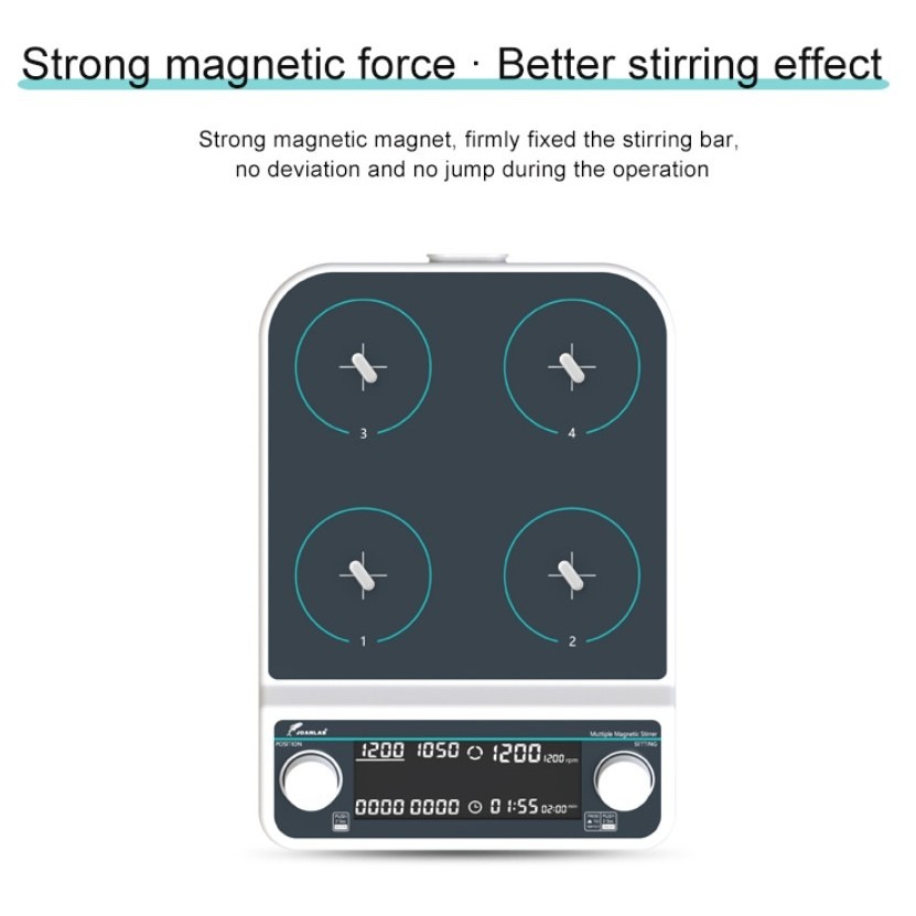 JOANLAB Multi Magnetic Stirrer 6 Wadah Asynchronous Speed 1500 RPM MMS6PRO