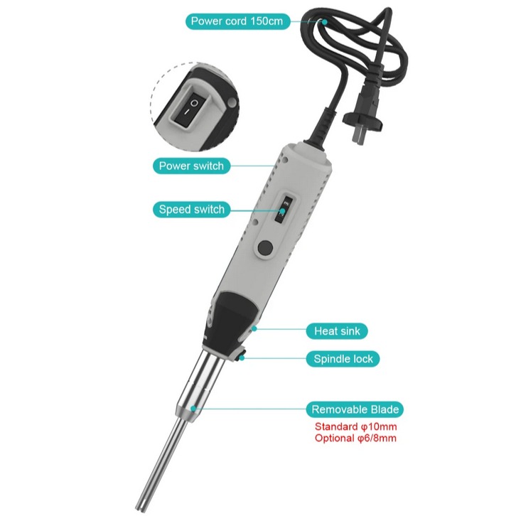 JOANLAB Homogenizer Handheld Emulsifier Disperser Mixer 5000-35000 RPM MHZ-01