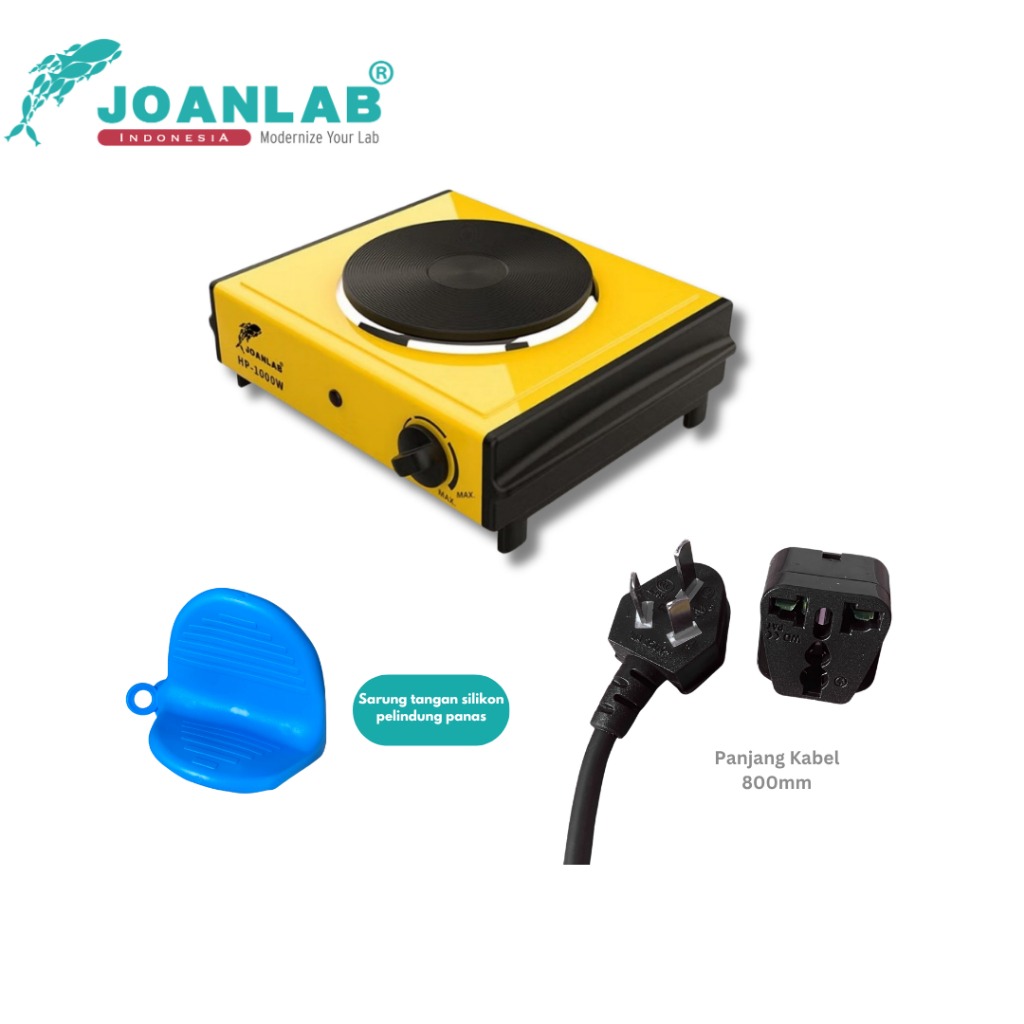 JOANLAB Hotplate Pemanas Electric Kompor Elektrik 380 Celsius 1000 Watt HP1000W