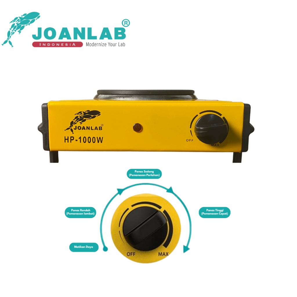 JOANLAB Hotplate Pemanas Electric Kompor Elektrik 380 Celsius 1000 Watt HP1000W