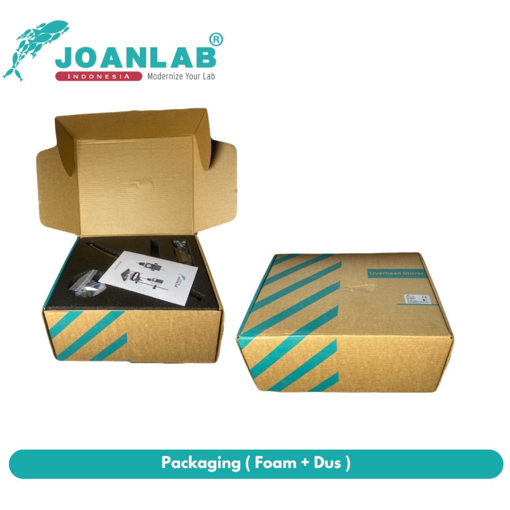 JOANLAB Overhead Stirrer Pengaduk Pencampur Liquid Mixer Lab 20L Farmasi Cat Kecantikan Food OS30PRO