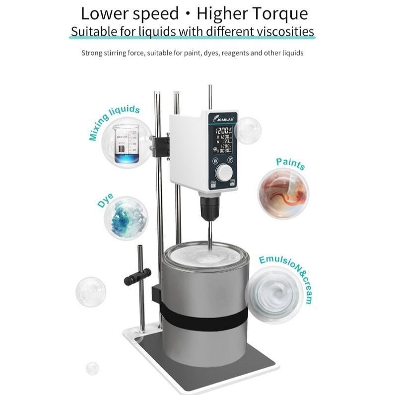 JOANLAB Overhead Stirrer Kapasitas Besar 100 Liter Lab Industrial Kosmetik OS100PRO