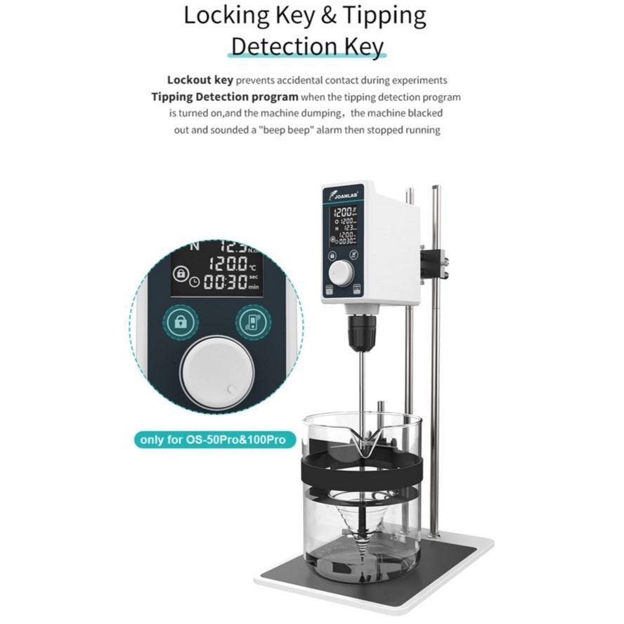 JOANLAB Overhead Stirrer Kapasitas Besar 100 Liter Lab Industrial Kosmetik OS100PRO