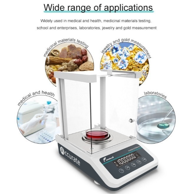 JOANLAB Timbangan Analitik Analytic Balance Ketelitian 0.0001 gram Kapasitas 120 gr FA1204N