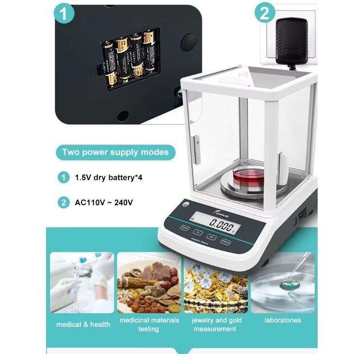 JOANLAB Digital Analytical Balance Dual Display Timbangan Dua Layar 0.001 gram 300 gr FA3003S