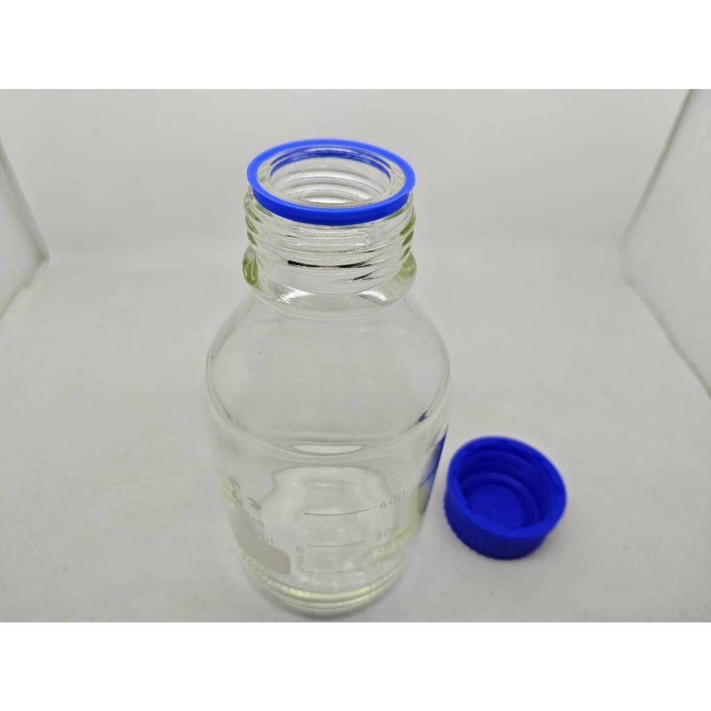 DURAN Bottle Botol Sampel Laboratorium GL45 100 ml Bening Tutup Biru
