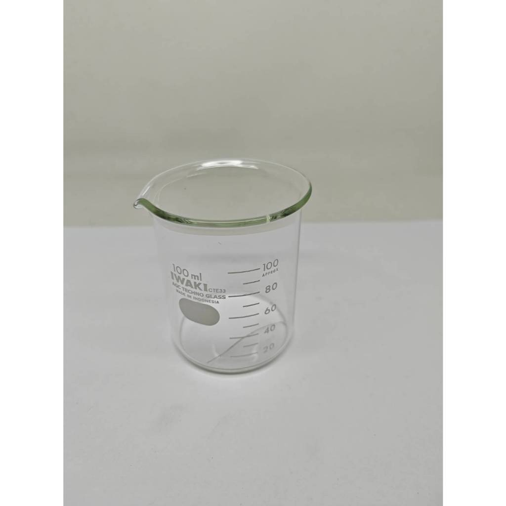 IWAKI Beaker Glass Gelas Kimia Boro 3.3 100 ml
