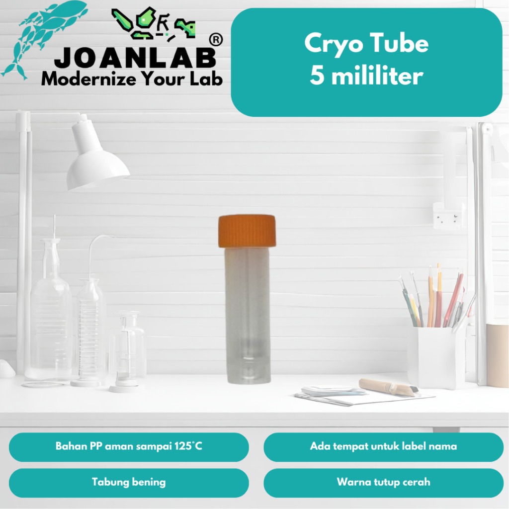 JOANLAB Cryo Tube Tabung Sample Cryovial Cryogenic 5 ml