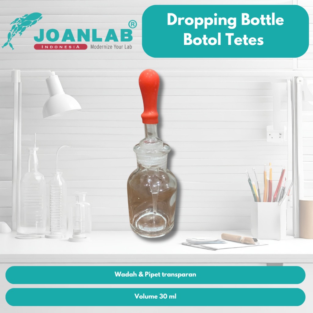 JOANLAB Dropping Bottle Botol Tetes Kaca 30 ml Transparan