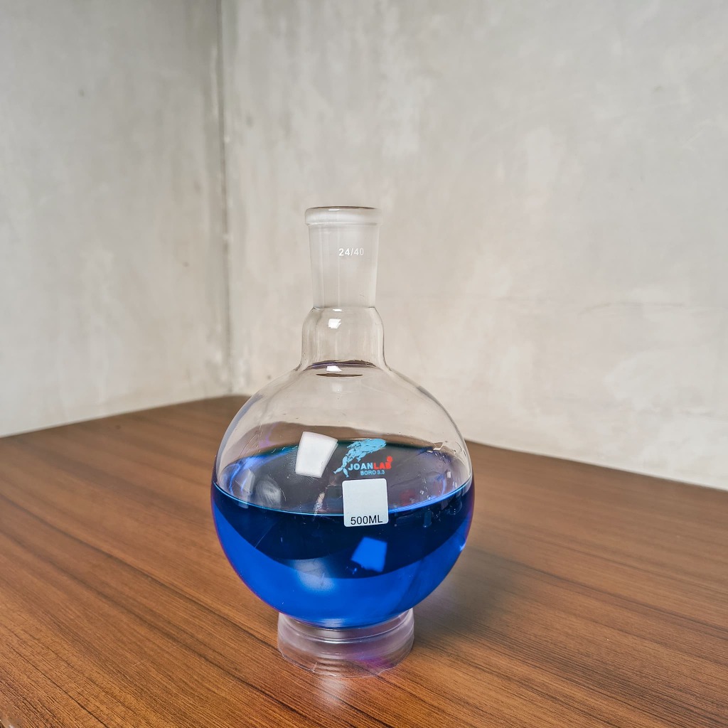 JOANLAB Labu Didih Boiling Flask Round Bottom Single Neck 24/40 1000 ml
