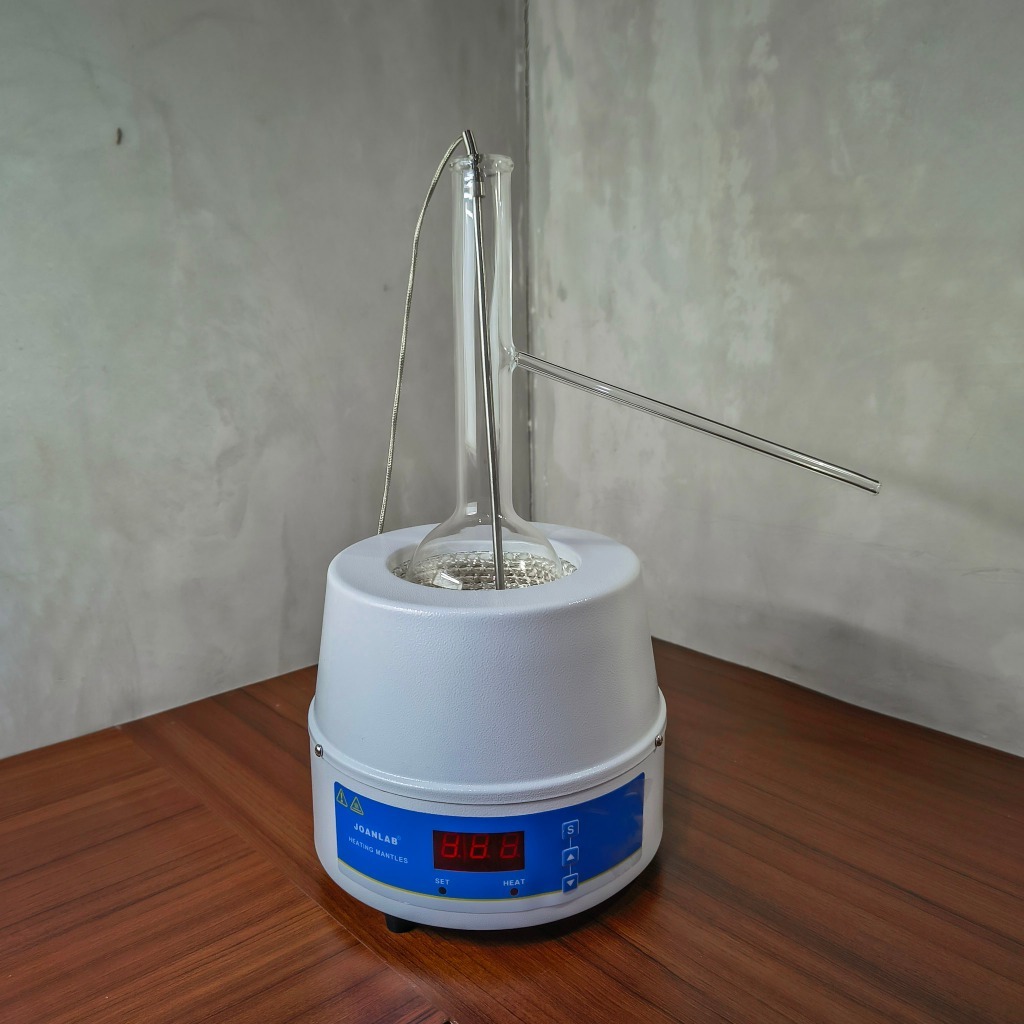 JOANLAB Labu Distilasi Distillation Flask Boro 3.3 Bening 1000 ml