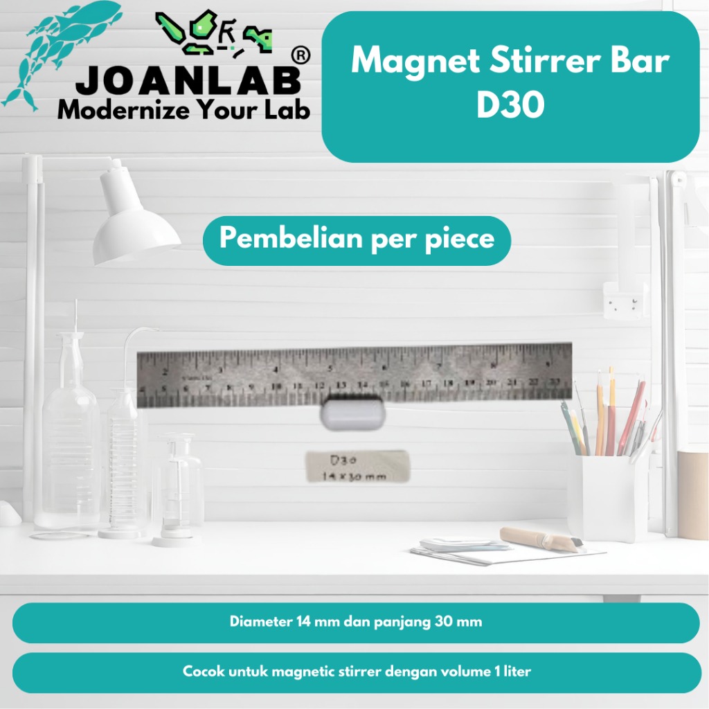 JOANLAB Magnet Stir Bar Pengaduk Magnet D50 Panjang 50 mm