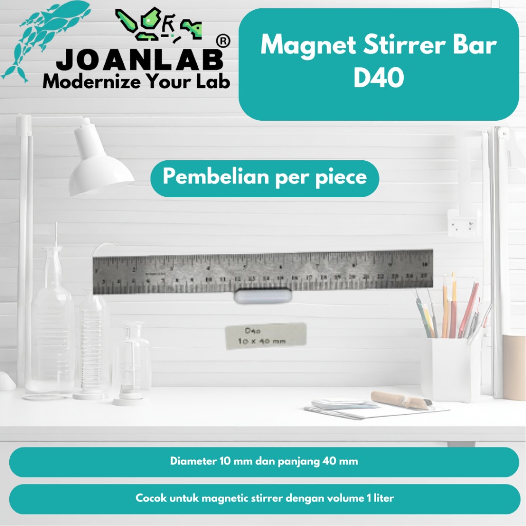 JOANLAB Magnet Stir Bar Pengaduk Magnet D50 Panjang 50 mm