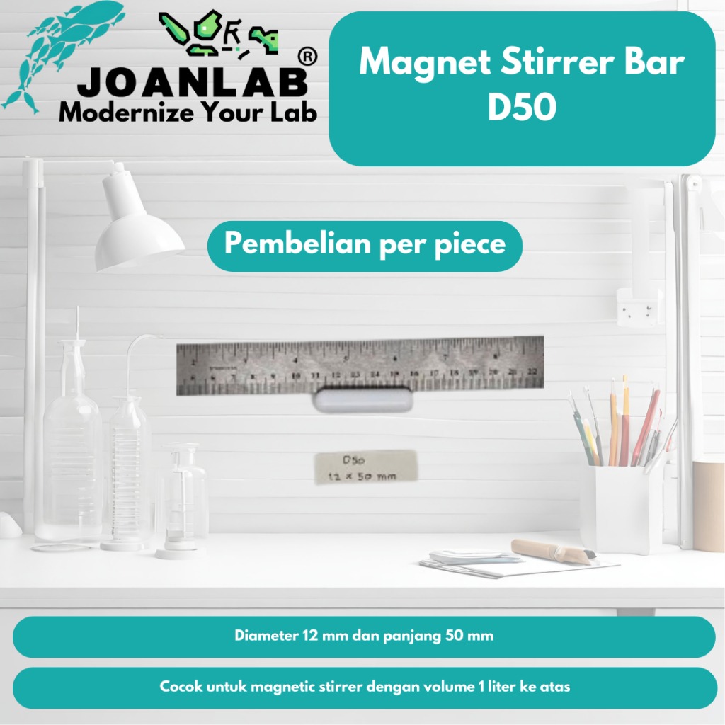 JOANLAB Magnet Stir Bar Pengaduk Magnet D60 Panjang 60 mm