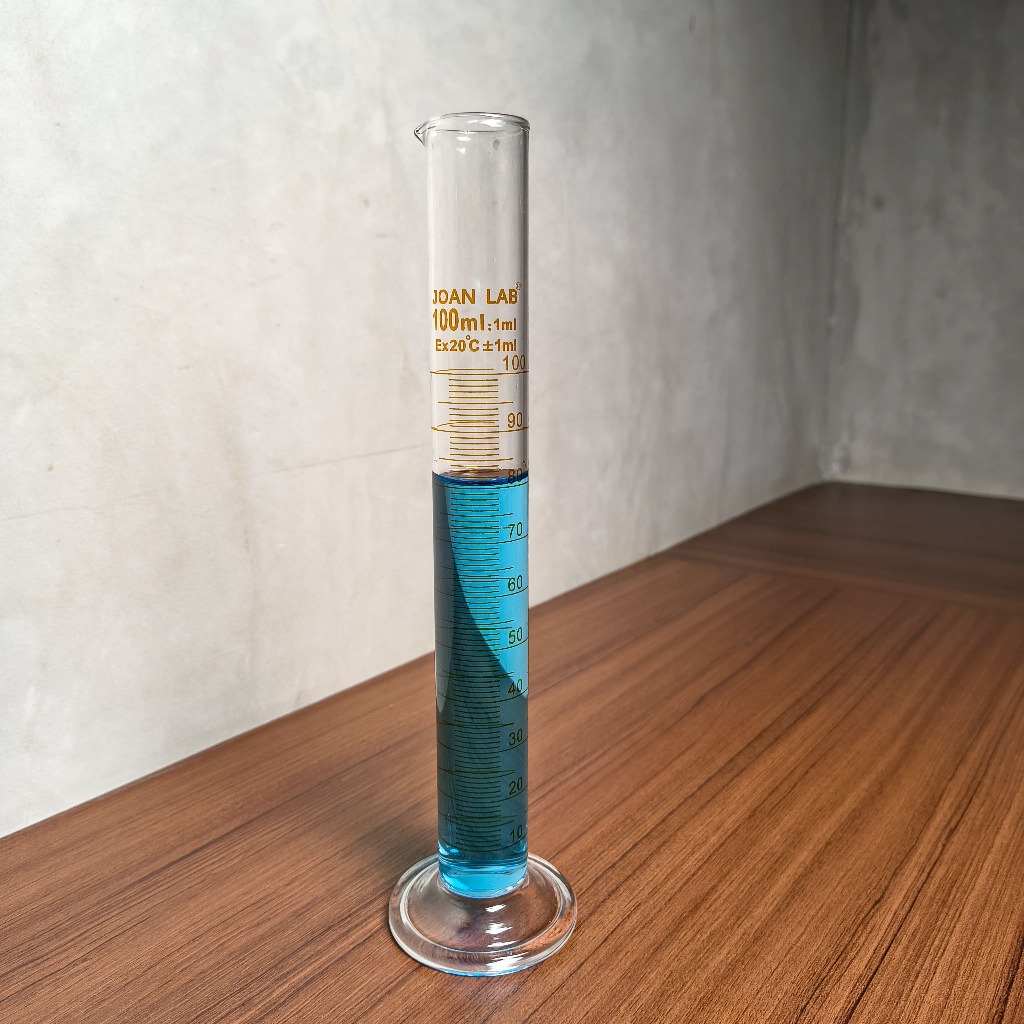 JOANLAB Measuring Cylinder Gelas Ukur Kimia Silinder Boro 3.3 100 ml