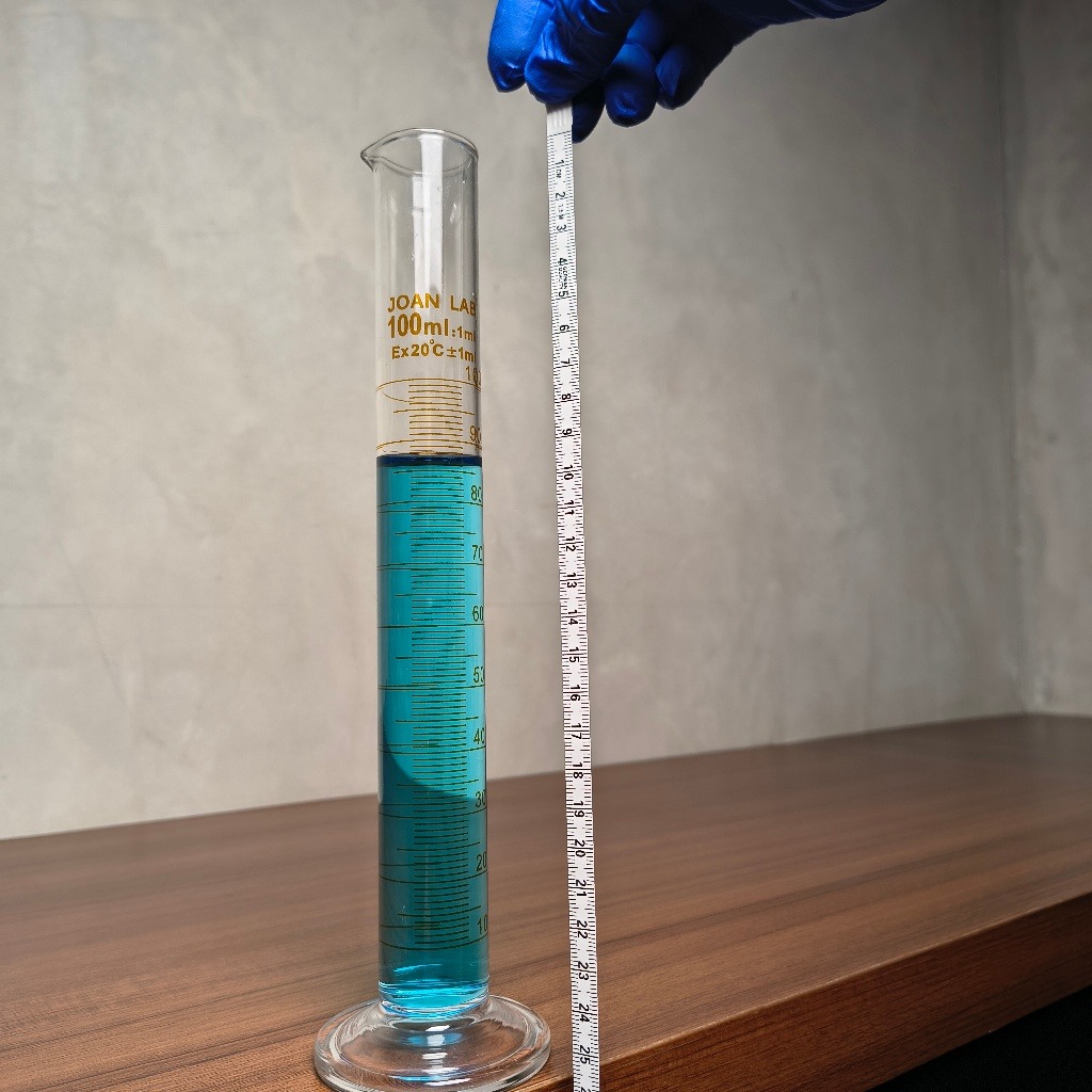 JOANLAB Measuring Cylinder Gelas Ukur Kimia Silinder Boro 3.3 100 ml
