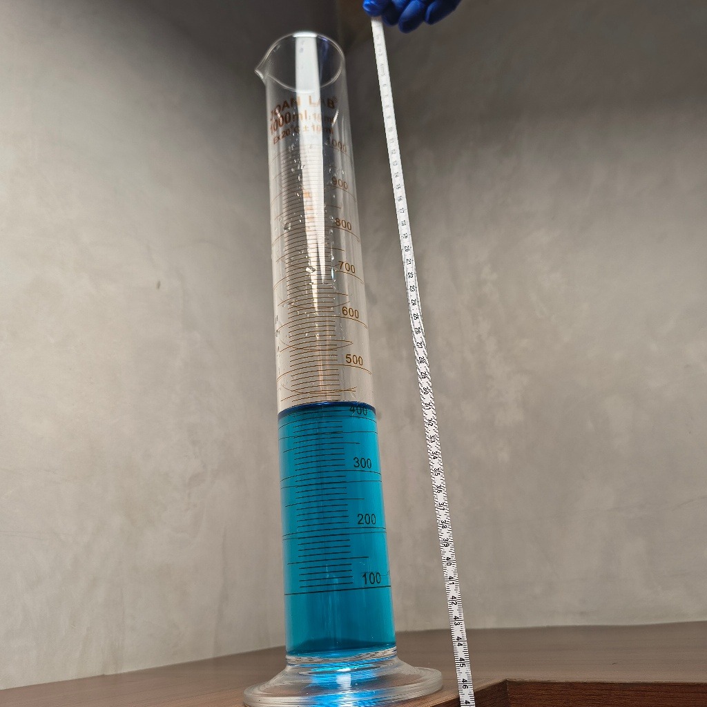 JOANLAB Measuring Cylinder Gelas Ukur Kimia Silinder Boro 3.3 500 ml