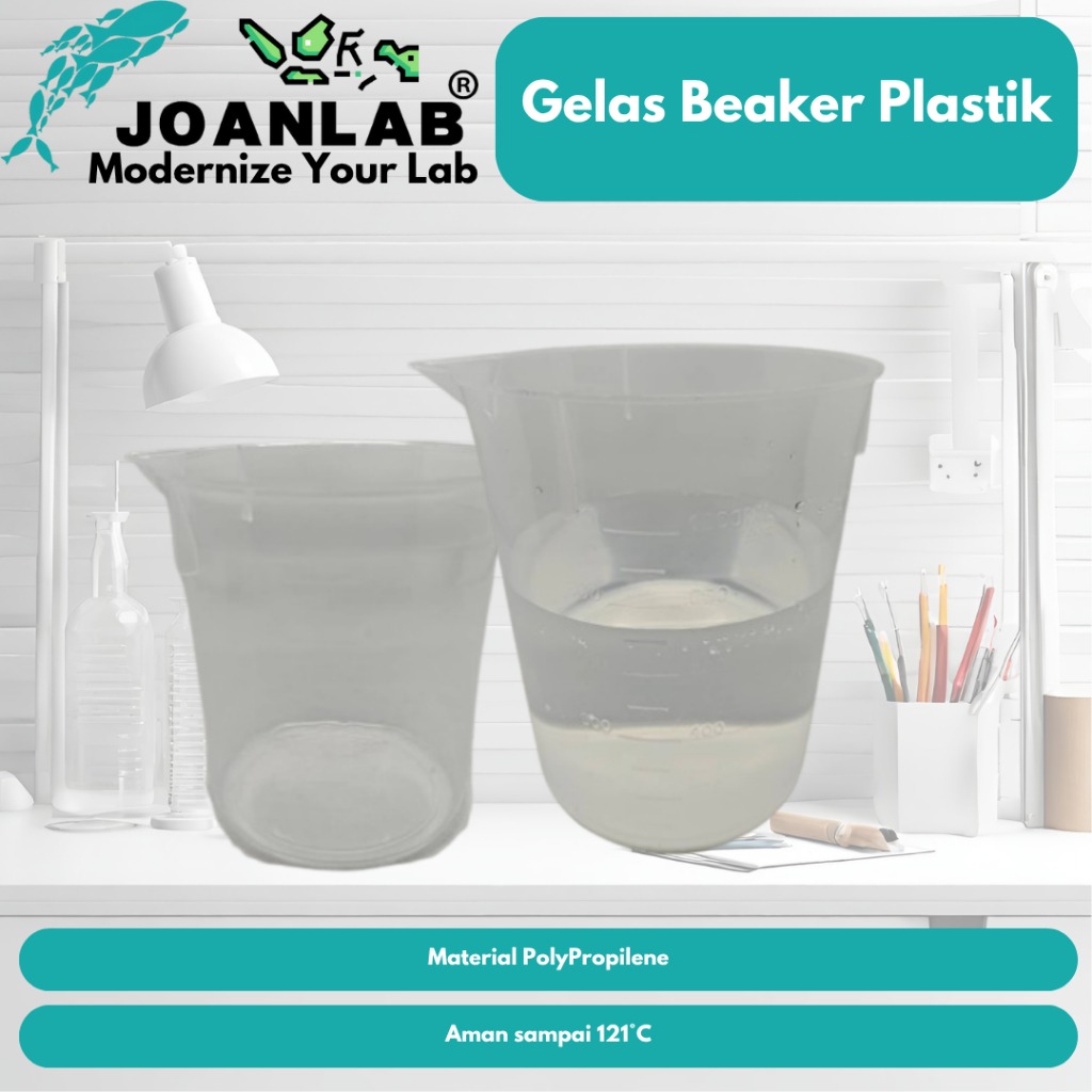 JOANLAB Plastic Beaker Glass Gelas Beaker Plastik 500 ml