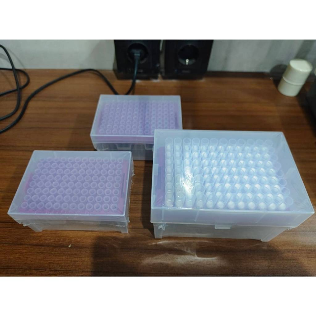 JOANLAB Rak Pipet Tip Micropipette 100 mikroliter isi 96 Pcs