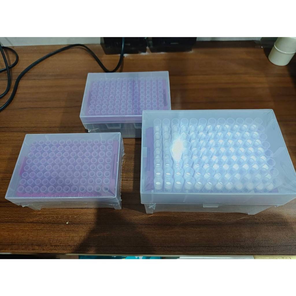 JOANLAB Rak Pipet Tip Micropipette 100 mikroliter isi 96 Pcs