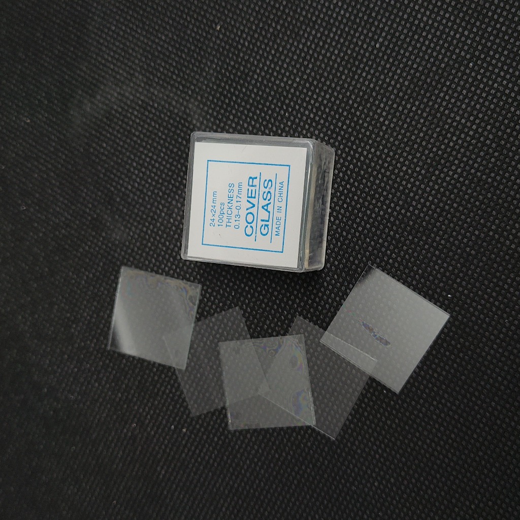JOANLAB Cover Glass Kaca Penutup Mikroskop 24 x 24 mm isi 100 Pcs