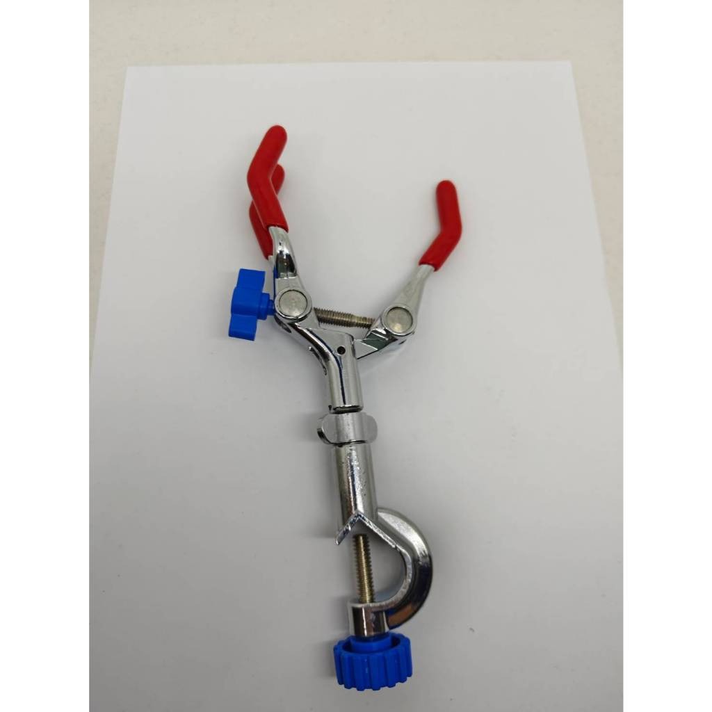 JOANLAB Three Prong Clamp Klem Tiga Jari Bukaan 25 mm Ukuran Kecil