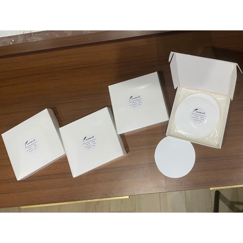 JOANLAB Filter Membrane MCE Diameter 100 mm Pore 0.22 mikrometer isi 50 Lembar