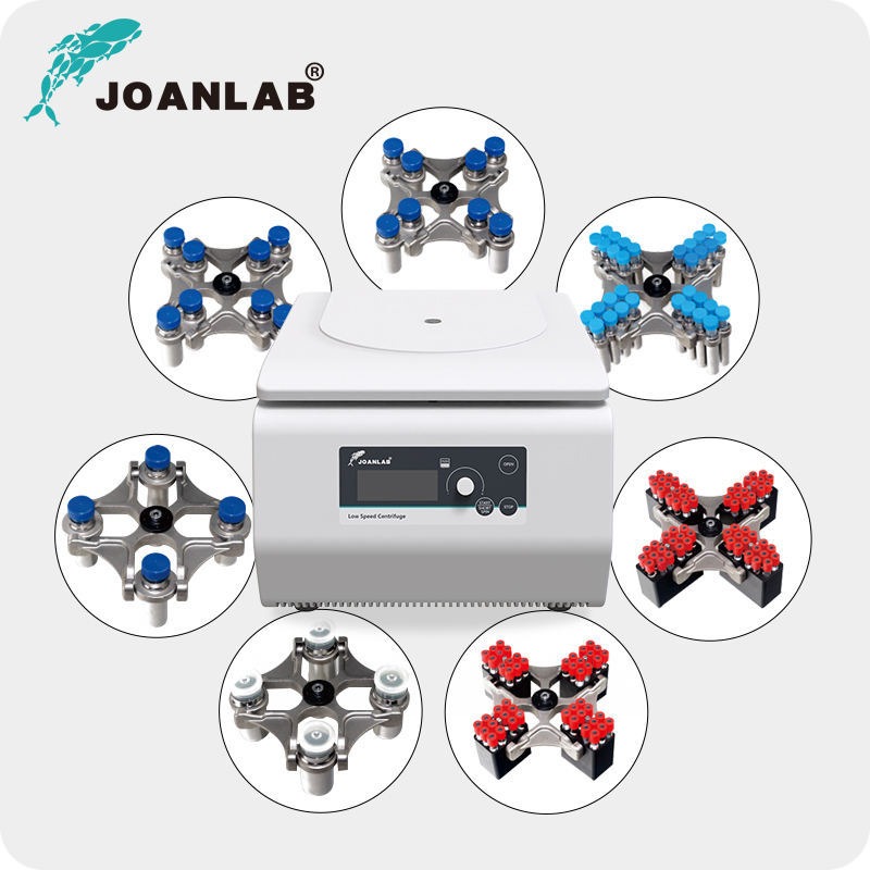 JOANLAB Low Speed Table Top Centrifuge Swing Rotor 5000 RPM LC500-H Rotor 5-A