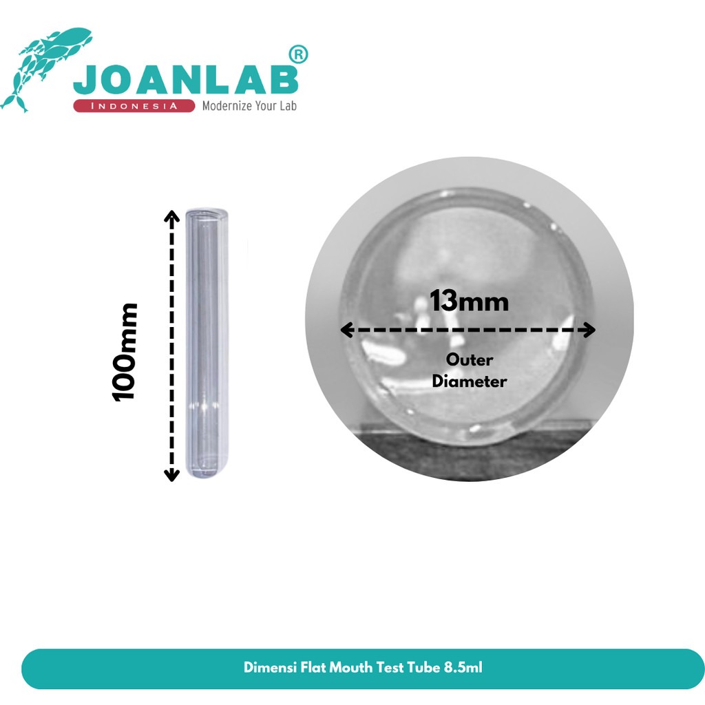 JOANLAB Test Tube With Screw Cap Tabung Reaksi Tutup Ulir 15x150mm Borosilicate 3.3